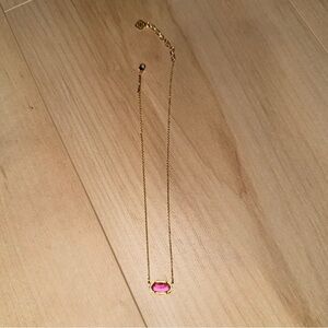 pink/gold Kendra Scott necklace